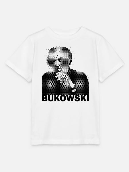 Porträt von Charles Bukowski - Stanley/Stella Kinder T-Shirt MINI CREATOR  - Weiß