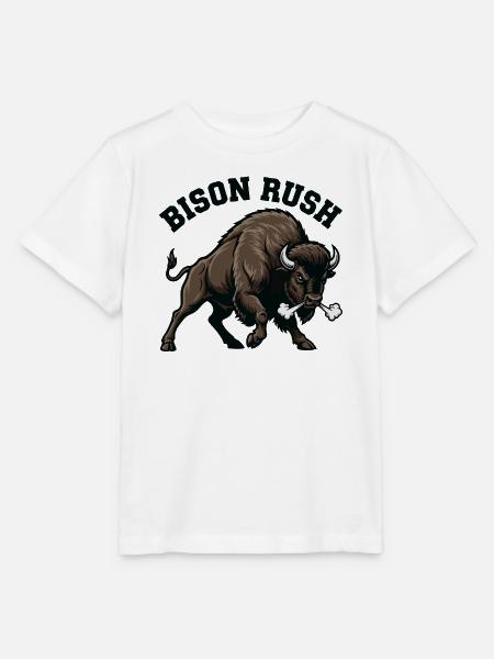 Bison Rush Wild Bison Force - Stanley/Stella Kinder T-Shirt MINI CREATOR - Weiß