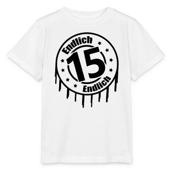 Endlich 15 - Stanley/Stella Kinder T-Shirt MINI CREATOR  - Weiß - Vorne - Maike (125cm)