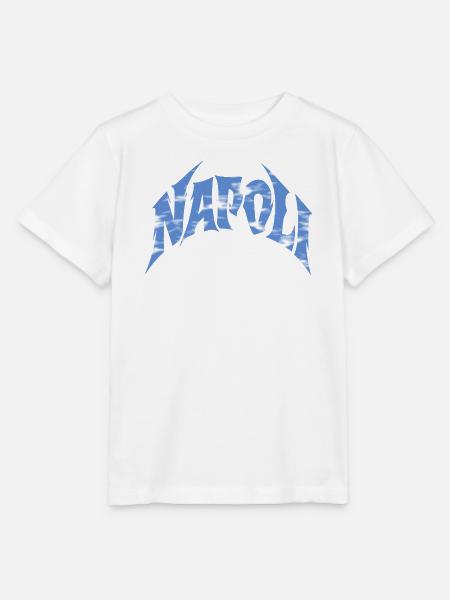 Napoli Wolken-Typo - Stanley/Stella Kinder T-Shirt MINI CREATOR  - Weiß