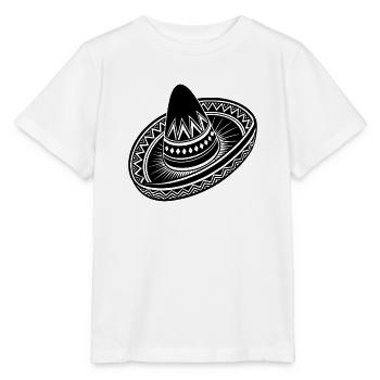Mexican sombrero - Stanley/Stella MINI CREATOR Kids’ T-Shirt - white - Front - Maike (125cm)