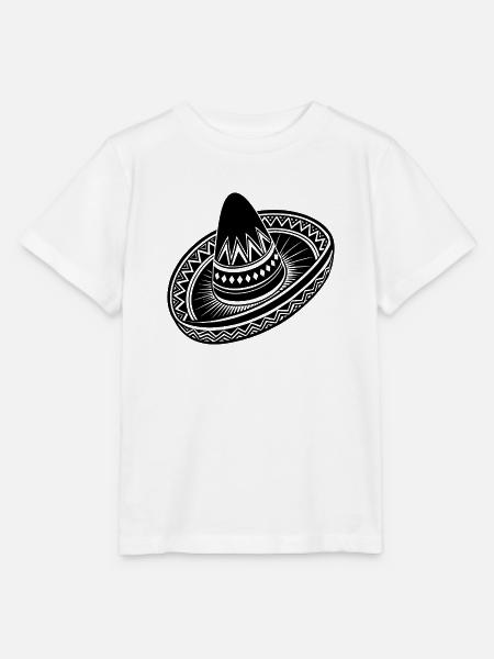 Mexikanischer Sombrero - Stanley/Stella Kinder T-Shirt MINI CREATOR - Weiß