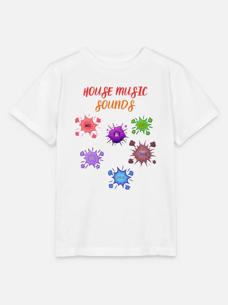 House Music Vibes - Stanley/Stella Kinder T-Shirt MINI CREATOR  - Weiß