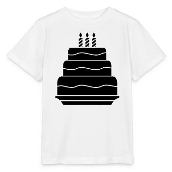 Gâteau d'anniversaire - T-shirt bio MINI CREATOR Stanley/Stella Enfant - blanc - Devant - Maike (125cm)