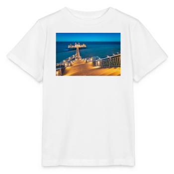 Pier in Sellin on the island of Rügen - Stanley/Stella MINI CREATOR Kids’ T-Shirt - white - Front - Maike (125cm)