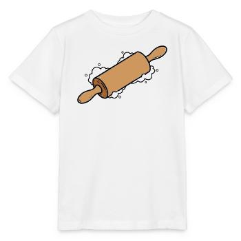 Rouleau à pâtisserie Pâte à pâtisser Cuisson - T-shirt bio MINI CREATOR Stanley/Stella Enfant - blanc - Devant - Maike (125cm)