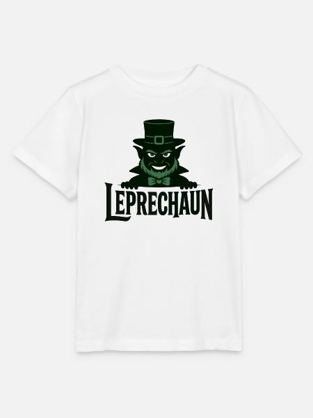 Leprechaun Grüner Kobold - Stanley/Stella Kinder T-Shirt MINI CREATOR - Weiß