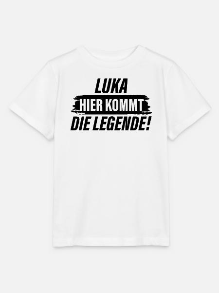 Luka hier kommt die Legende - Stanley/Stella Kinder T-Shirt MINI CREATOR - Weiß