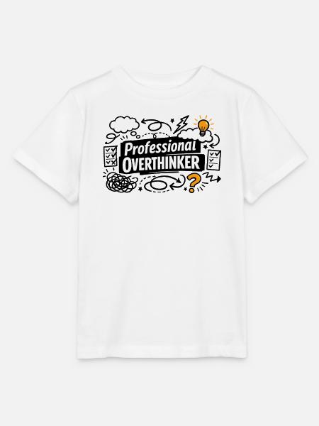 Professional OVERTHINKER - Stanley/Stella Kinder T-Shirt MINI CREATOR - Weiß