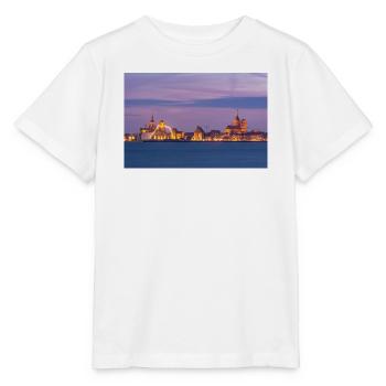 Stralsund in the evening - Stanley/Stella MINI CREATOR Kids’ T-Shirt - white - Front - Maike (125cm)