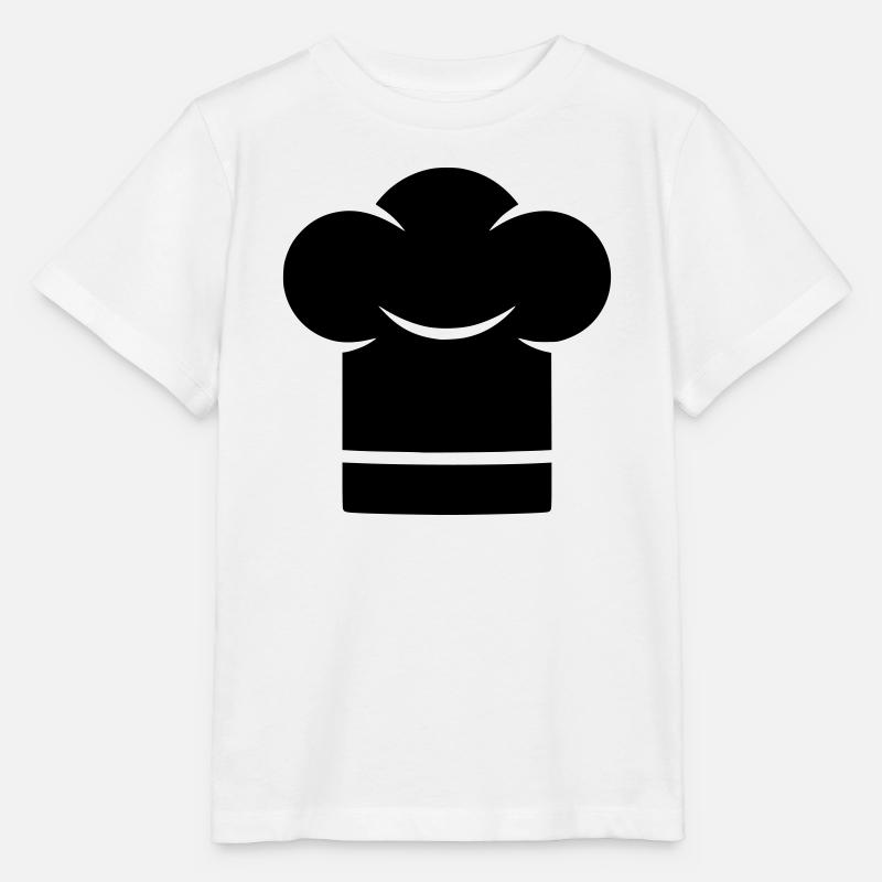 Chapeau de chef Silhouette du chapeau de chef - T-shirt bio MINI CREATOR Stanley/Stella Enfant - blanc
