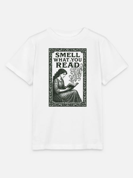 Riech was du liest | Büchergeruch - Stanley/Stella Kinder T-Shirt MINI CREATOR - Weiß