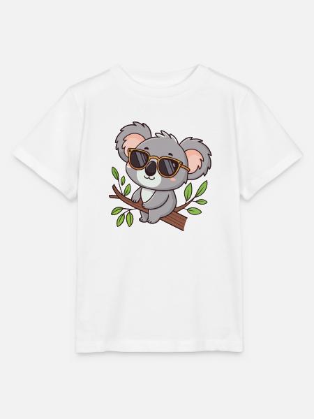 Koala-Chic-Brille am Bügel - Stanley/Stella Kinder T-Shirt MINI CREATOR - Weiß