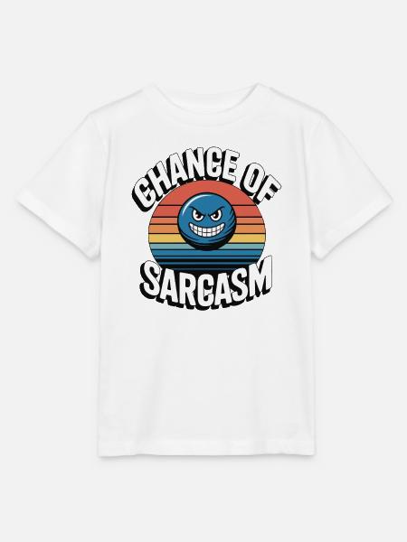 Chance of Sarcasm - Retro Grinsen - Stanley/Stella Kinder T-Shirt MINI CREATOR - Weiß