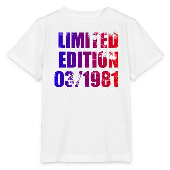45e anniversaire Édition Limitée 03/1981 - T-shirt bio MINI CREATOR Stanley/Stella Enfant - blanc - Devant - Maike (125cm)