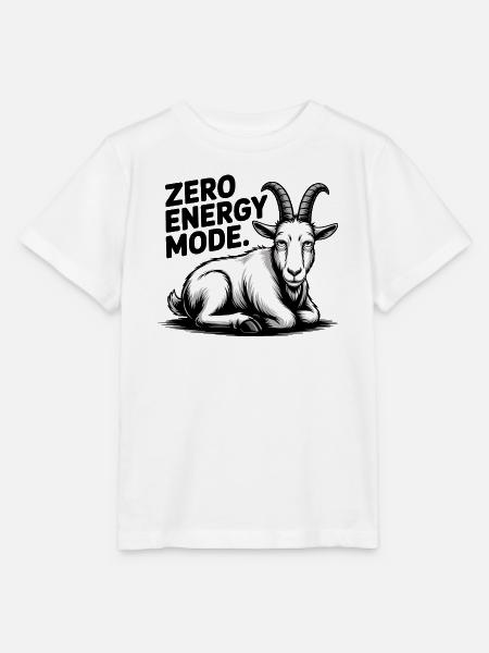 Zero-Energie-Mode-Ziege - Stanley/Stella Kinder T-Shirt MINI CREATOR - Weiß