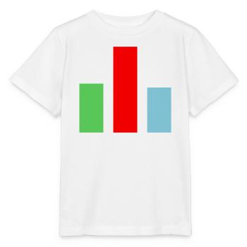 Balkendiagramm Statistik - Stanley/Stella Kinder T-Shirt MINI CREATOR  - Weiß - Vorne - Maike (125cm)