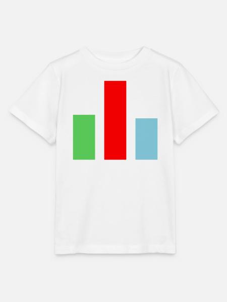 Balkendiagramm Statistik - Stanley/Stella Kinder T-Shirt MINI CREATOR  - Weiß