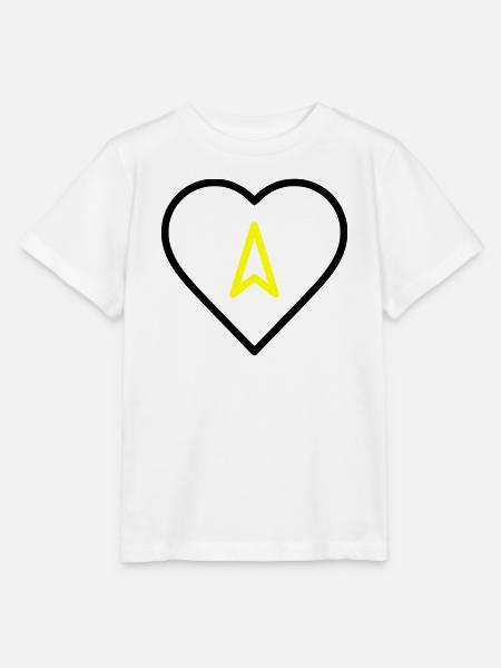 Herz mit Pfeil Richtung - Stanley/Stella Kinder T-Shirt MINI CREATOR - Weiß