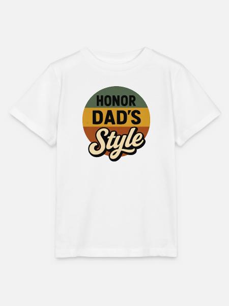 Vaters Stil Retro Kreis - Stanley/Stella Kinder T-Shirt MINI CREATOR - Weiß