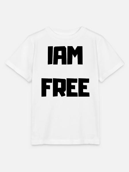 ICH BIN FREI - Stanley/Stella Kinder T-Shirt MINI CREATOR - Weiß