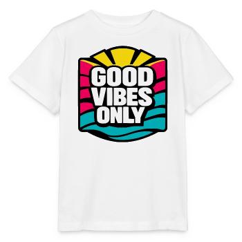 Que de bonnes ondes... - T-shirt bio MINI CREATOR Stanley/Stella Enfant - blanc - Devant - Maike (125cm)