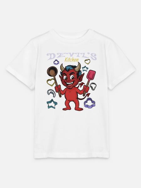 Teufels Küche Koch-Teufel - Stanley/Stella Kinder T-Shirt MINI CREATOR - Weiß