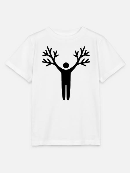 Baum Mensch Wurzeln Wachstum - Stanley/Stella Kinder T-Shirt MINI CREATOR - Weiß