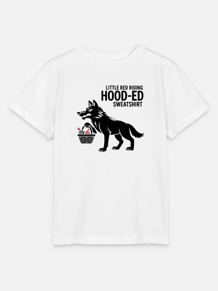 Märchen Wolf mit Korb - Stanley/Stella Kinder T-Shirt MINI CREATOR - Weiß