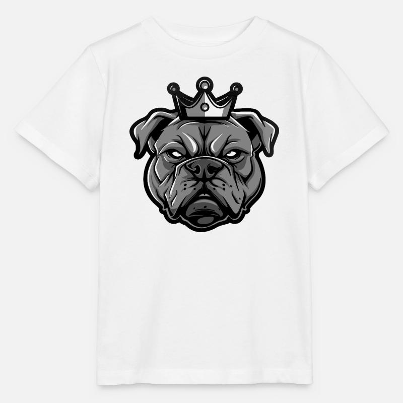 Mastiff Hund Krone - Stanley/Stella Kinder T-Shirt MINI CREATOR - Weiß