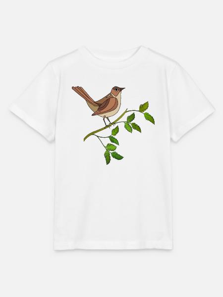 Bunter Vogel - Stanley/Stella Kinder T-Shirt MINI CREATOR  - Weiß