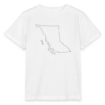 Carte de la Colombie-Britannique - T-shirt bio MINI CREATOR Stanley/Stella Enfant - blanc - Devant - Maike (125cm)