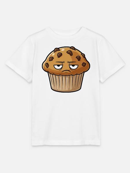Grimmiger Muffin Gesicht - Stanley/Stella Kinder T-Shirt MINI CREATOR  - Weiß