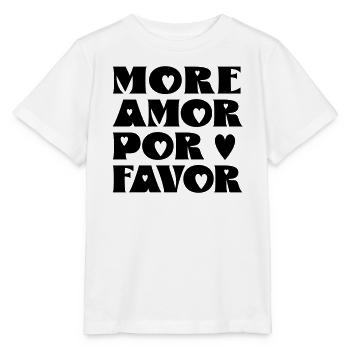 More Amor por favor - Stanley/Stella MINI CREATOR Kids’ T-Shirt - white - Front - Maike (125cm)