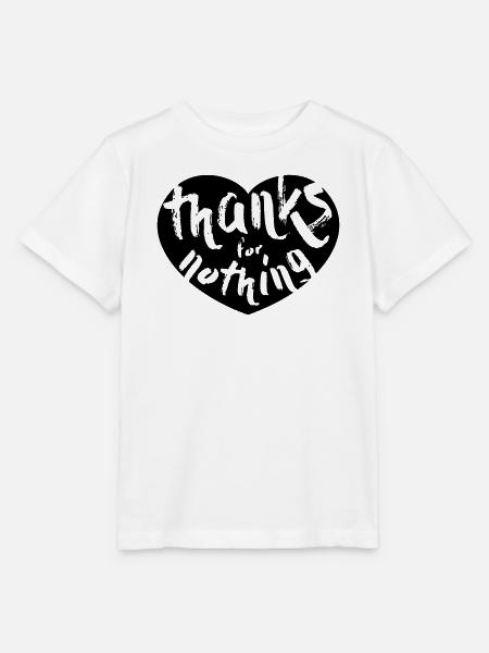 thanks for nothing - Stanley/Stella Kinder T-Shirt MINI CREATOR - Weiß