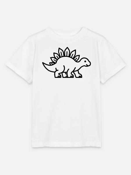 Stegosaurus - Stanley/Stella Kinder T-Shirt MINI CREATOR - Weiß