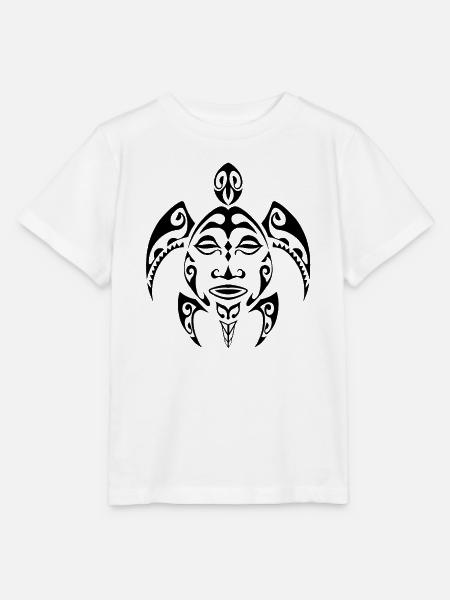 Schildkröte-1-Schwarz - Stanley/Stella Kinder T-Shirt MINI CREATOR - Weiß