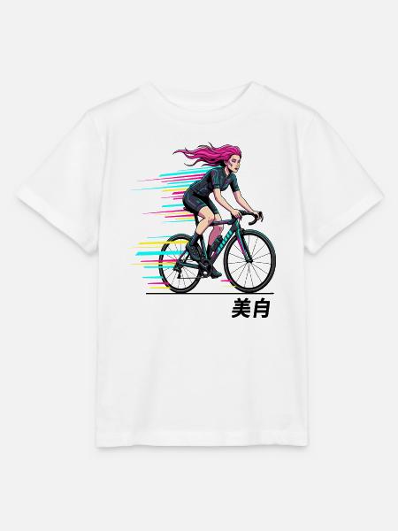 Neon-Sprint-Radfahrer - Stanley/Stella Kinder T-Shirt MINI CREATOR - Weiß