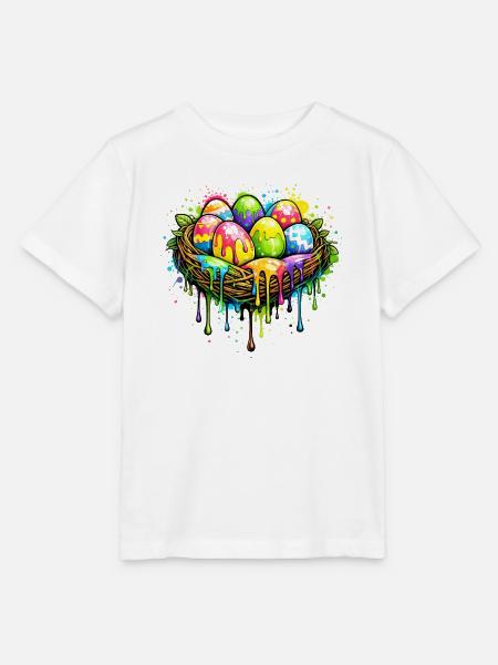 Buntes Osternest im Graffiti Stil  - Stanley/Stella Kinder T-Shirt MINI CREATOR  - Weiß