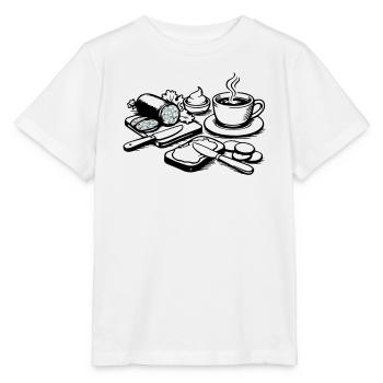 repas - T-shirt bio MINI CREATOR Stanley/Stella Enfant - blanc - Devant - Maike (125cm)