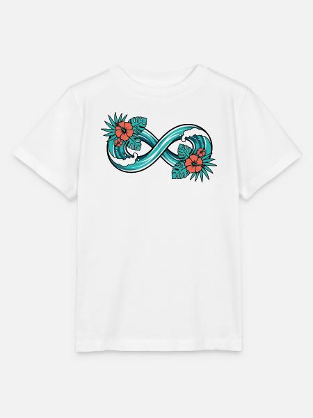 Unendliche Tropenwelle - Stanley/Stella Kinder T-Shirt MINI CREATOR - Weiß