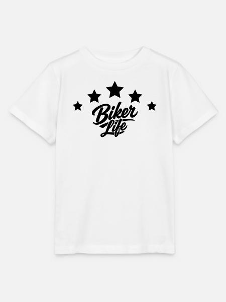 Biker life  - Stanley/Stella Kinder T-Shirt MINI CREATOR  - Weiß