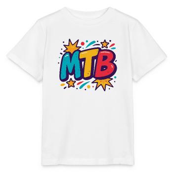 Pop Art VTT Bang - T-shirt bio MINI CREATOR Stanley/Stella Enfant - blanc - Devant - Maike (125cm)