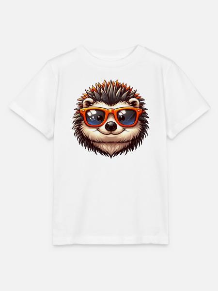 Igel Mit Sonnenbrille Igel Sarkasmus Tierliebhaber - Stanley/Stella Kinder T-Shirt MINI CREATOR - Weiß