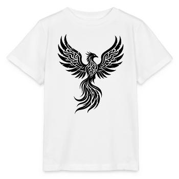 Phönix Tribal Symbol der Wiedergeburt - Stanley/Stella Kinder T-Shirt MINI CREATOR  - Weiß - Vorne - Maike (125cm)