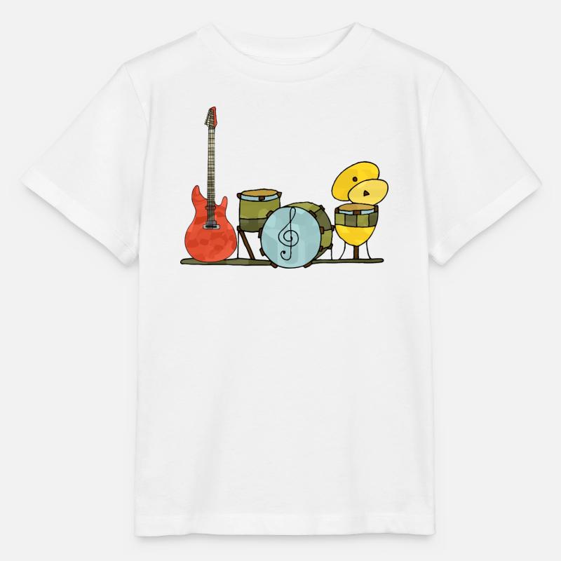 Instruments de musique - T-shirt bio MINI CREATOR Stanley/Stella Enfant - blanc