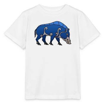 Pictish Boar - Stanley/Stella MINI CREATOR Kids’ T-Shirt - white - Front - Maike (125cm)