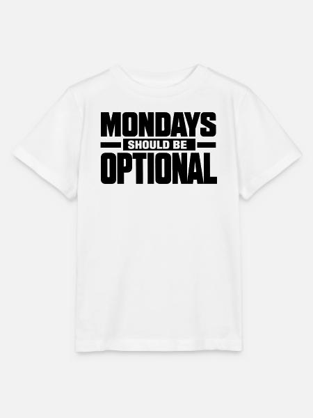 Monday Should Be Optional Büroangestellter - Stanley/Stella Kinder T-Shirt MINI CREATOR - Weiß