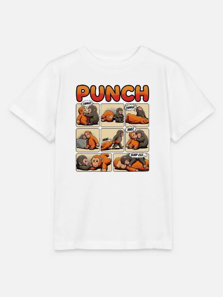 Affenbaby Punch - Stanley/Stella Kinder T-Shirt MINI CREATOR - Weiß