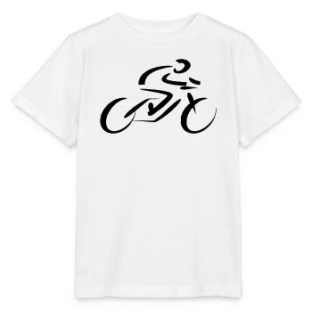 Radfahrer Rennfahrer  - Stanley/Stella Kinder T-Shirt MINI CREATOR  - Weiß - Vorne - Maike (125cm)